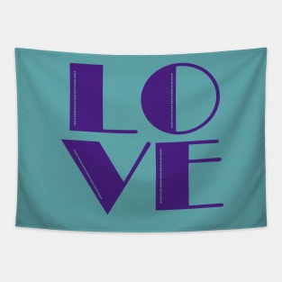 Love with Hearts Tapestry