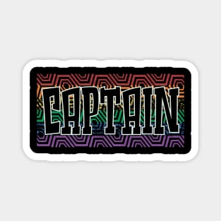 LGBTQ PATTERN USA CAPTAIN Magnet