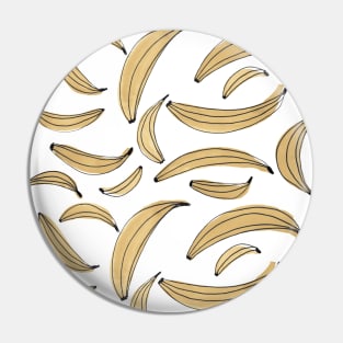 Watercolor bananas - beige Pin