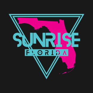 Sunrise Florida Retro Triangle FL T-Shirt