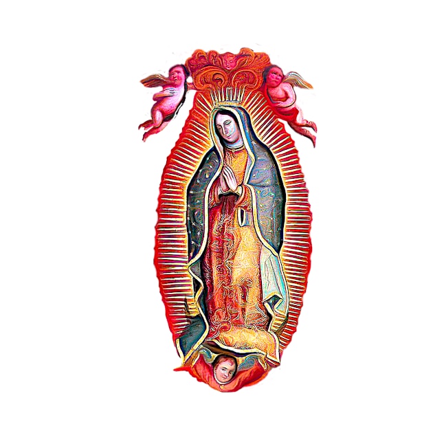 Our Lady of Guadalupe Mexican Virgin Mary Mexico Angels Tilma 2004 by hispanicworld