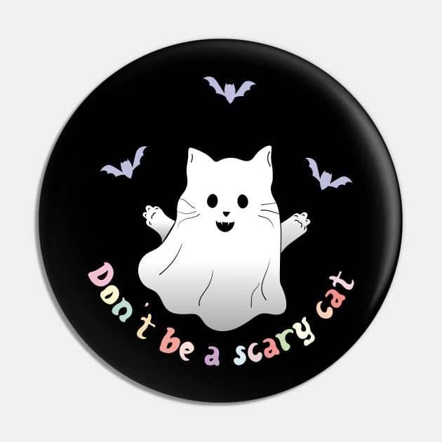 Don’t be a Scary Cat! Halloween Pin by O3Wears