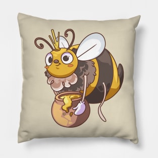 Bee Cartoon Honey Pillow