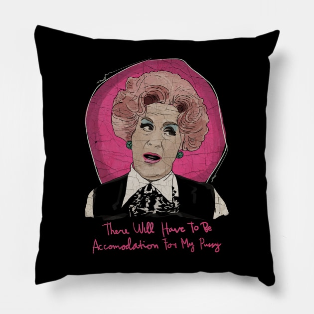 My Accomodation - Vintage Original Artwork Pillow by GLORIADEWATA