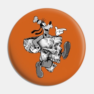 Goofy Skull Pin