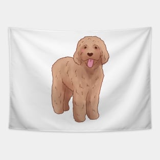 Golden Doodle illustration Tapestry