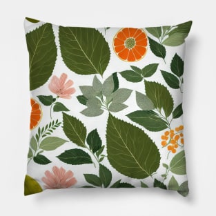 Chromatic Botanic Abstraction #99 Pillow