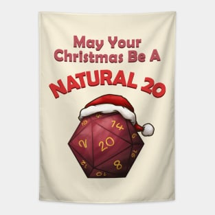 May Your Christmas Be A Natural 20 Tapestry