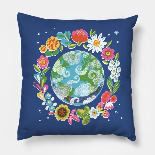 Peace on Earth Pillow by Rebelform