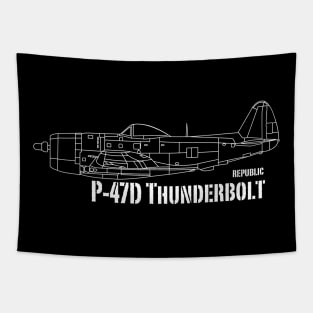 Republic P-47D Thunderbolt Tapestry