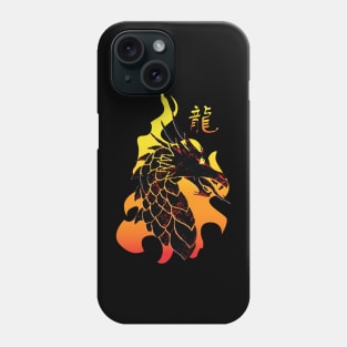 Dragon in Fire Red Phone Case