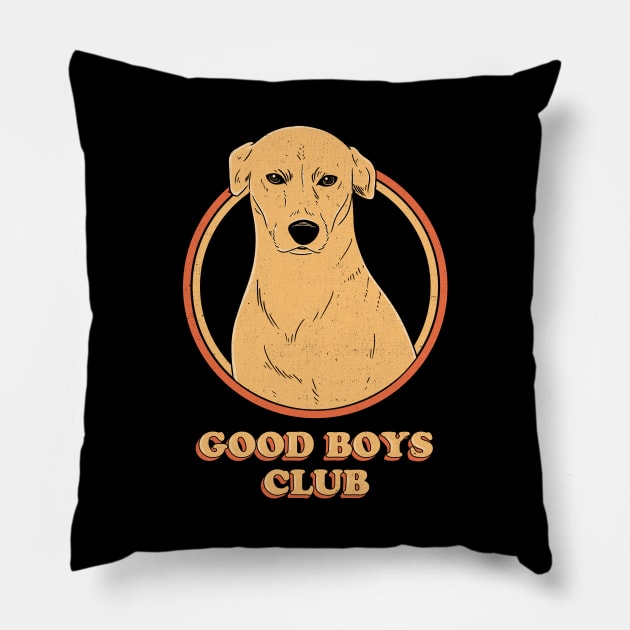 Good Boys Club Pillow by olddesigntees