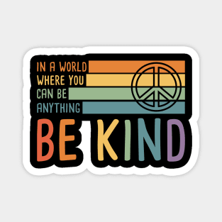 Be Kind Peace Sign Magnet