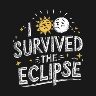 I Survived The Eclipse Funny Eclipse 2024 shirt -Eclipse Tee T-Shirt