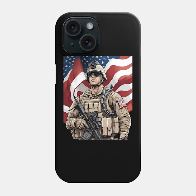 american hero Phone Case by animegirlnft