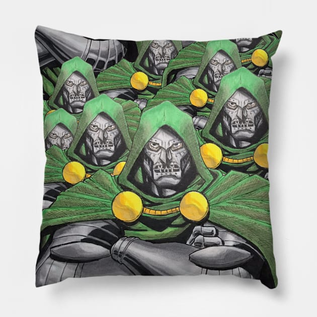 Dr Doom Pillow by TheBeardedSumo