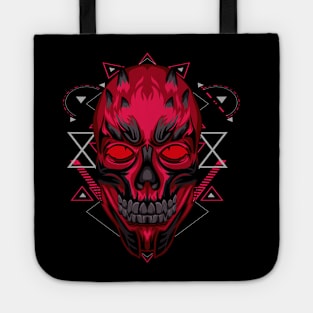 skull head retro Tote