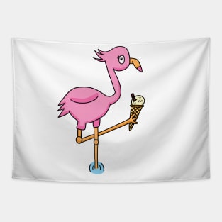 Flamingo with Ice-cream Tapestry