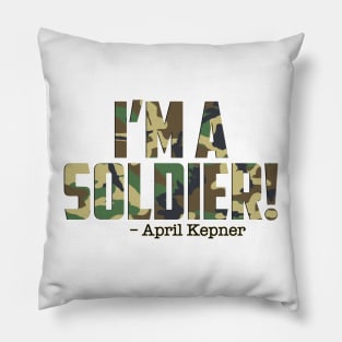 April Kepner Soldier Pillow