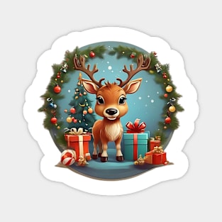 Christmas Reindeer Magnet