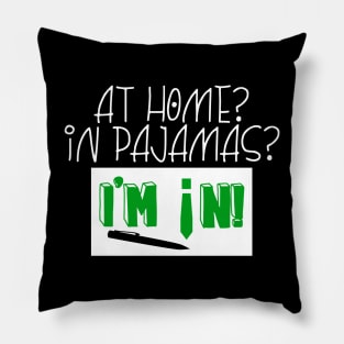 Funny Home Office Pajama Pillow