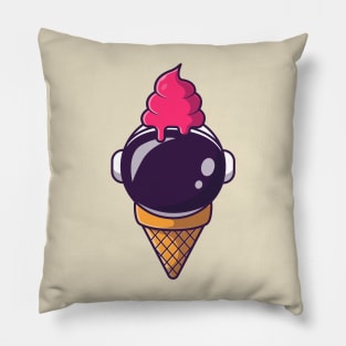 Cute Astronaut Ice Cream Pillow