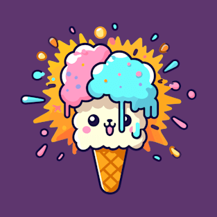 Colorfup ice cream lama T-Shirt