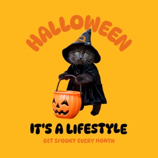Funny Cat Cute Halloween Spooky T-Shirt