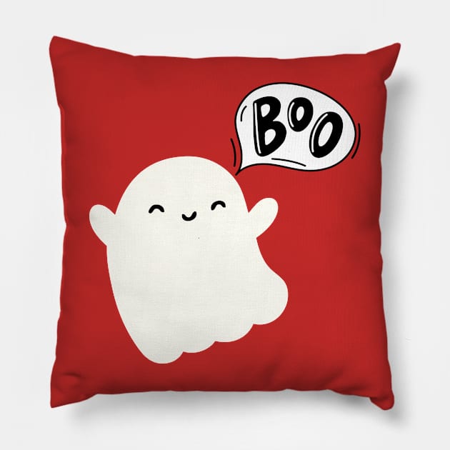 Halloween happy ghost Pillow by SYAO