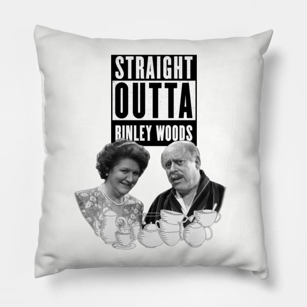 Keeping up appearances Pillow by jeremiahm08