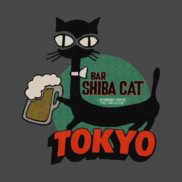 Vintage Shiba Cat Bar Tokyo by Kujo Vintage