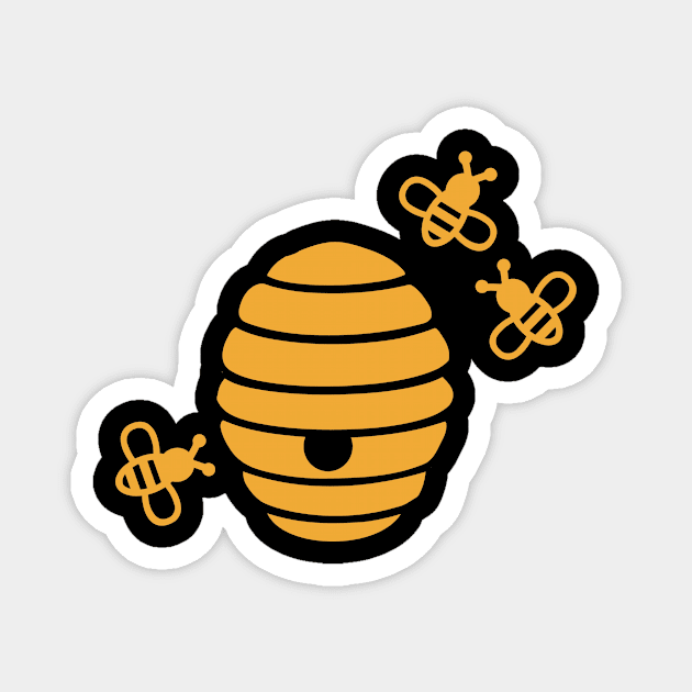 Beehive Magnet by Designzz