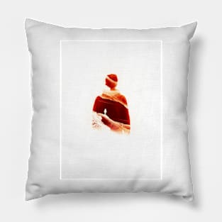 Man Silhouette Graphic Pillow