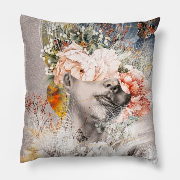 Mother Nature Pillow by pollyannadart