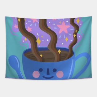 Coffee Is Magic Tapestry