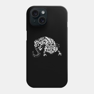 black swamp axolotl ajolote in xochimilco Phone Case