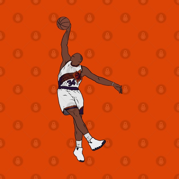 Charles Barkley Dunk by rattraptees