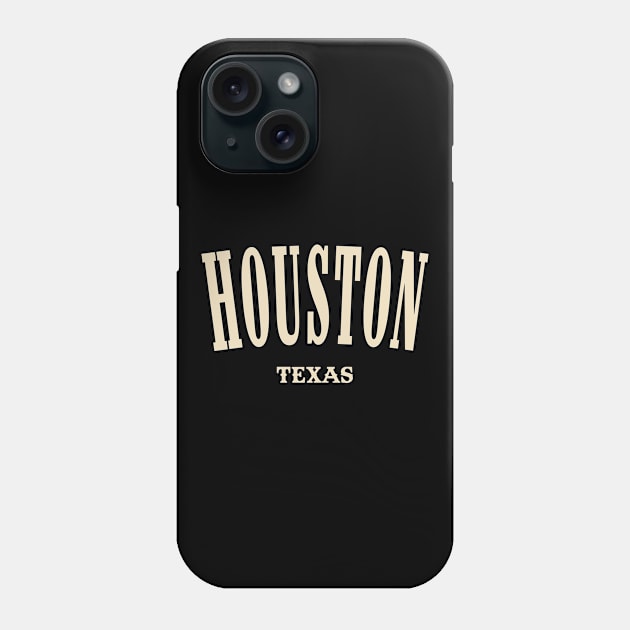 Houston Texas Phone Case by Genie Designs