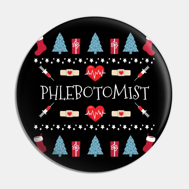 Phlebotomy Christmas Pin by MedleyDesigns67