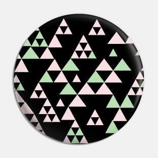 Abstract Triangles Pin