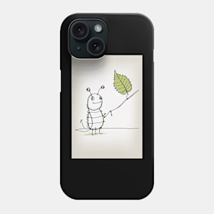 Caterpillar on a Leaf: One Line Wonder Phone Case