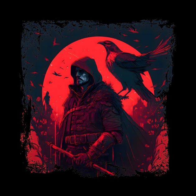 Raven Man Diablo BRZRKR a Witcher on Red Moon by MLArtifex