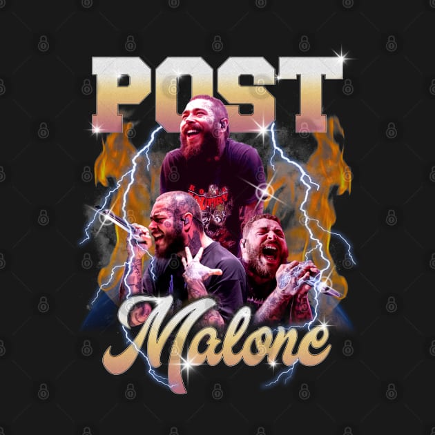 Post Malone Bootleg T-shirt by indigosstuff