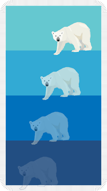 Polar Bears Kids T-Shirt by helengarvey