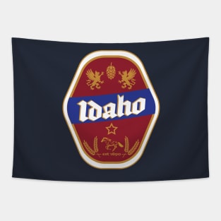 Idaho Beer Label Tapestry