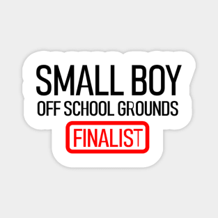 Small Boy Off School Grounds Magnet