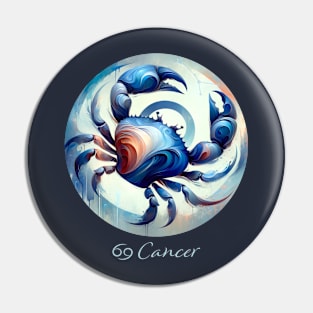 Oceanic Cancer Zodiac Sign Pin