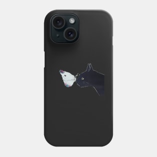 Black cat Phone Case