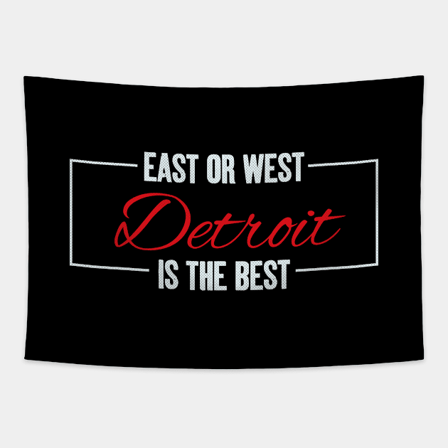 Detroit, Michigan - MI The Best City Tapestry by thepatriotshop