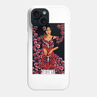 Red Carnations and the Jazz Singer c 1930's Phone Case